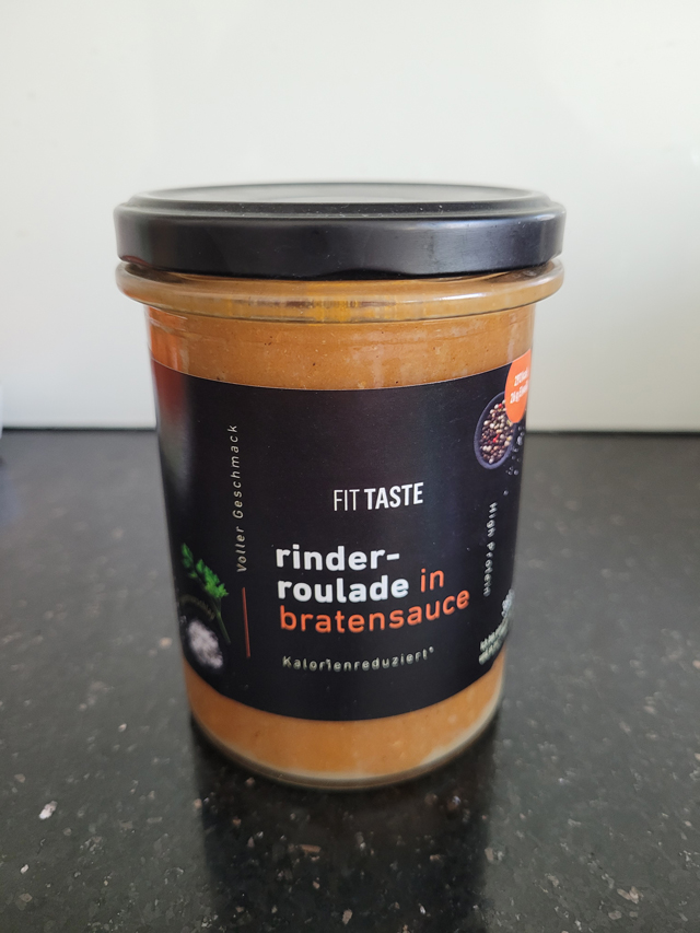 Fittaste Rinderroulade im Glas