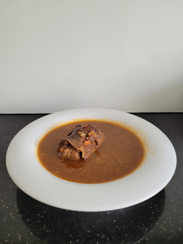 Fittaste Rinderroulade aufgewärmt